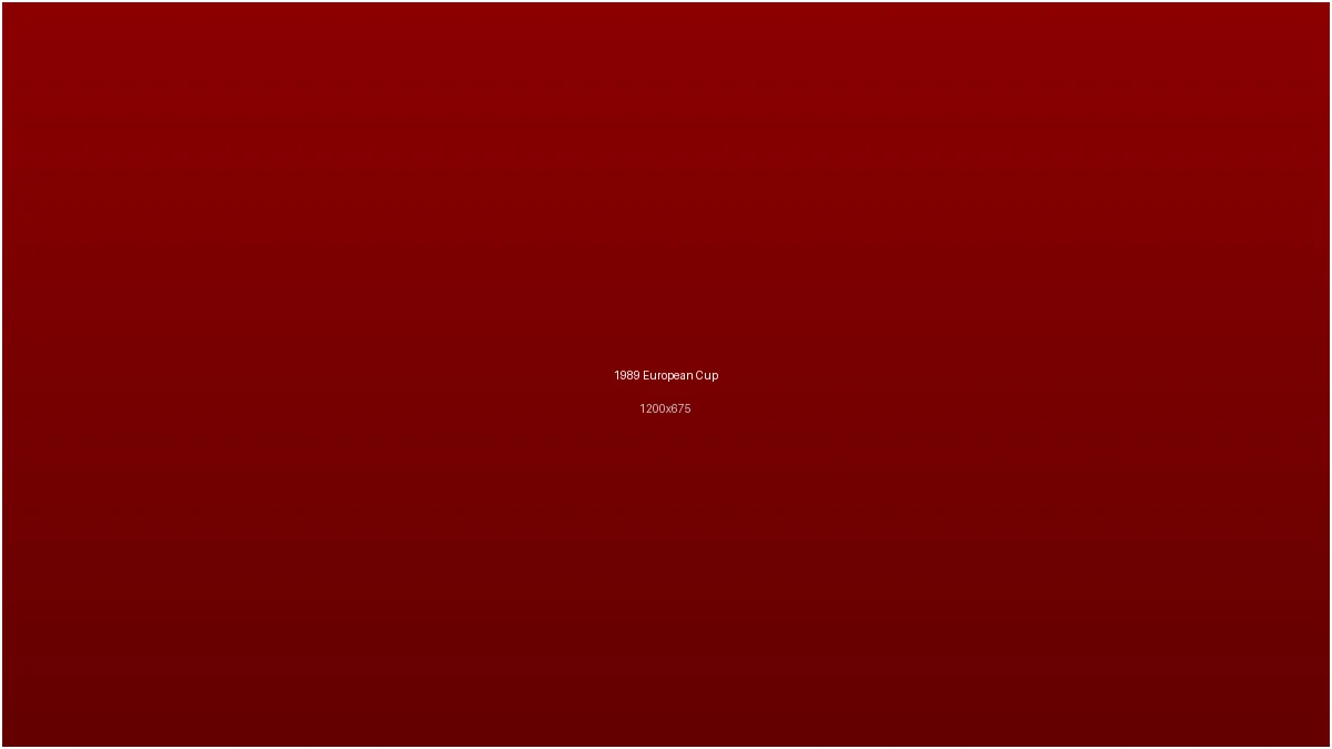 开云体育1989年欧冠决赛球队庆祝场景